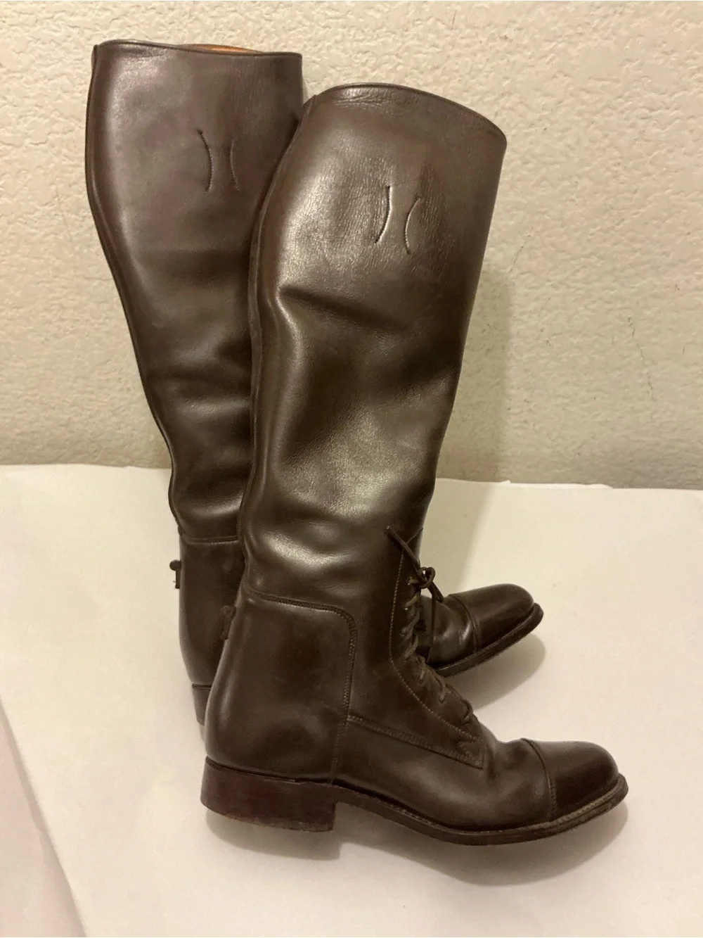 Dehner’s Women's Over-the-Knee Lace-Up Riding Boots in Dark Brown